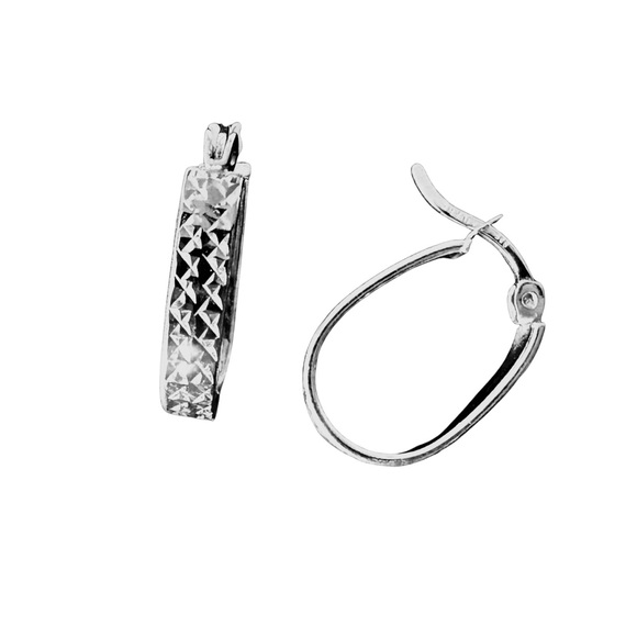 Silpada Jewelry - Silpada brand Silver Hoop Earrings etched sparkly sterling